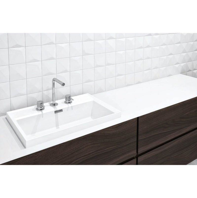 Wet Style VLBQS24-O-BN Lav - Lab Sq - 24 X 16 X 1.5 - Bn O/F - Parent