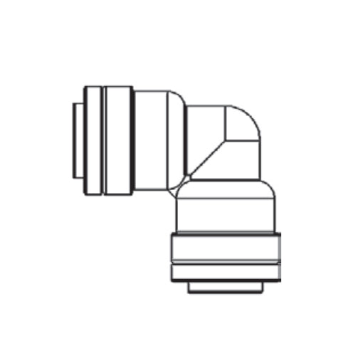 Water Inc WI-ENV-3/8-5/16-U&R90E Union & Reducing 90 Degree Elbow
