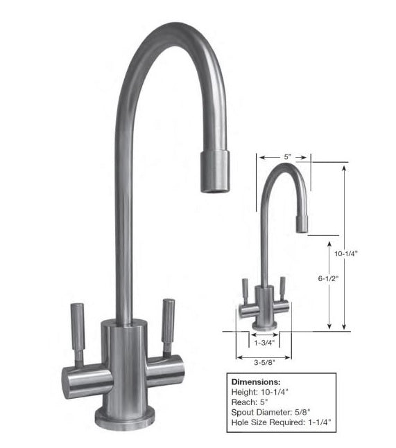 Water Inc WI-LVH1710HC Vista Hot/Cold Faucet With Tank - Parent