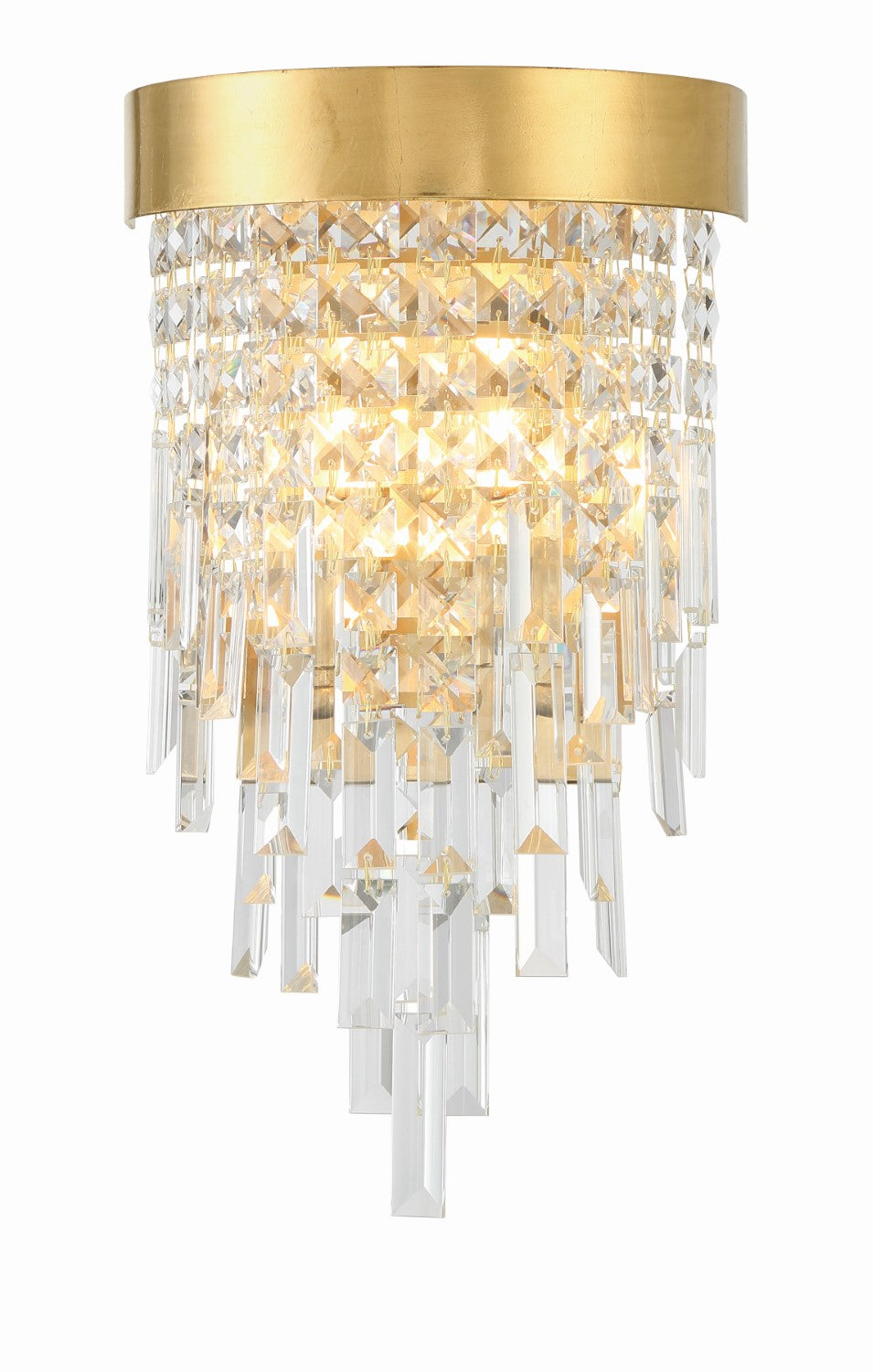 Crystorama WIN-212-GA-CL-MWP Winfield 2 Light Wall Mount - Antique Gold