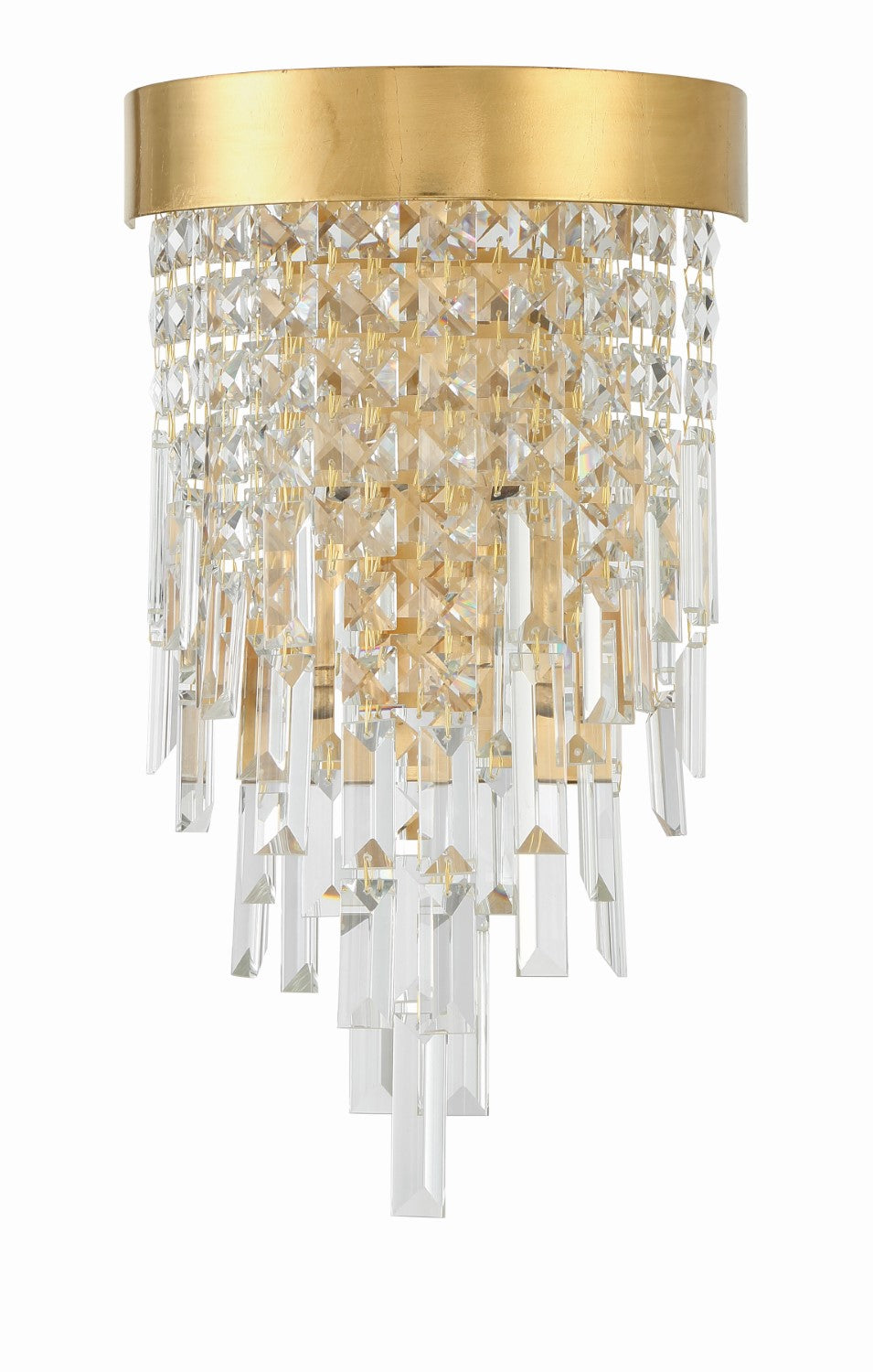 Crystorama WIN-212-GA-CL-MWP Winfield 2 Light Wall Mount - Antique Gold