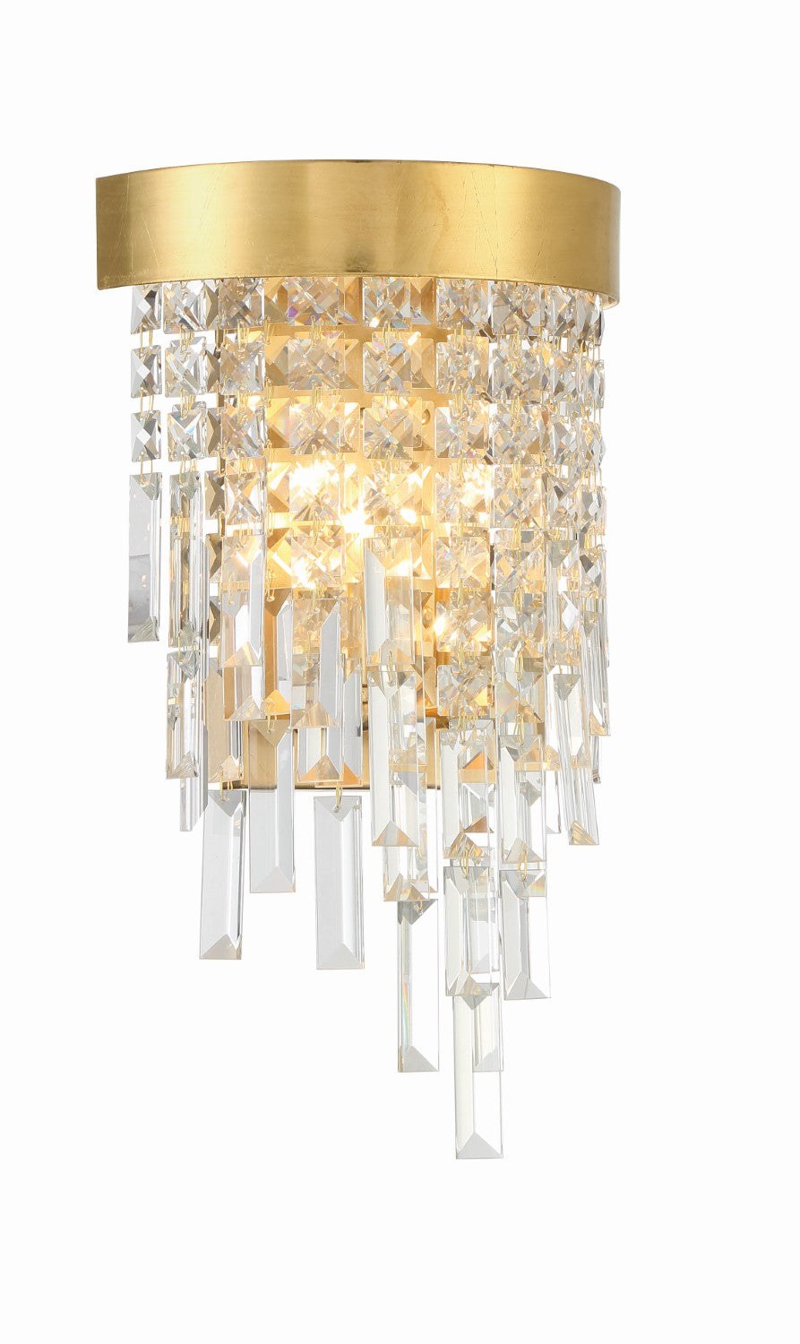 Crystorama WIN-212-GA-CL-MWP Winfield 2 Light Wall Mount - Antique Gold