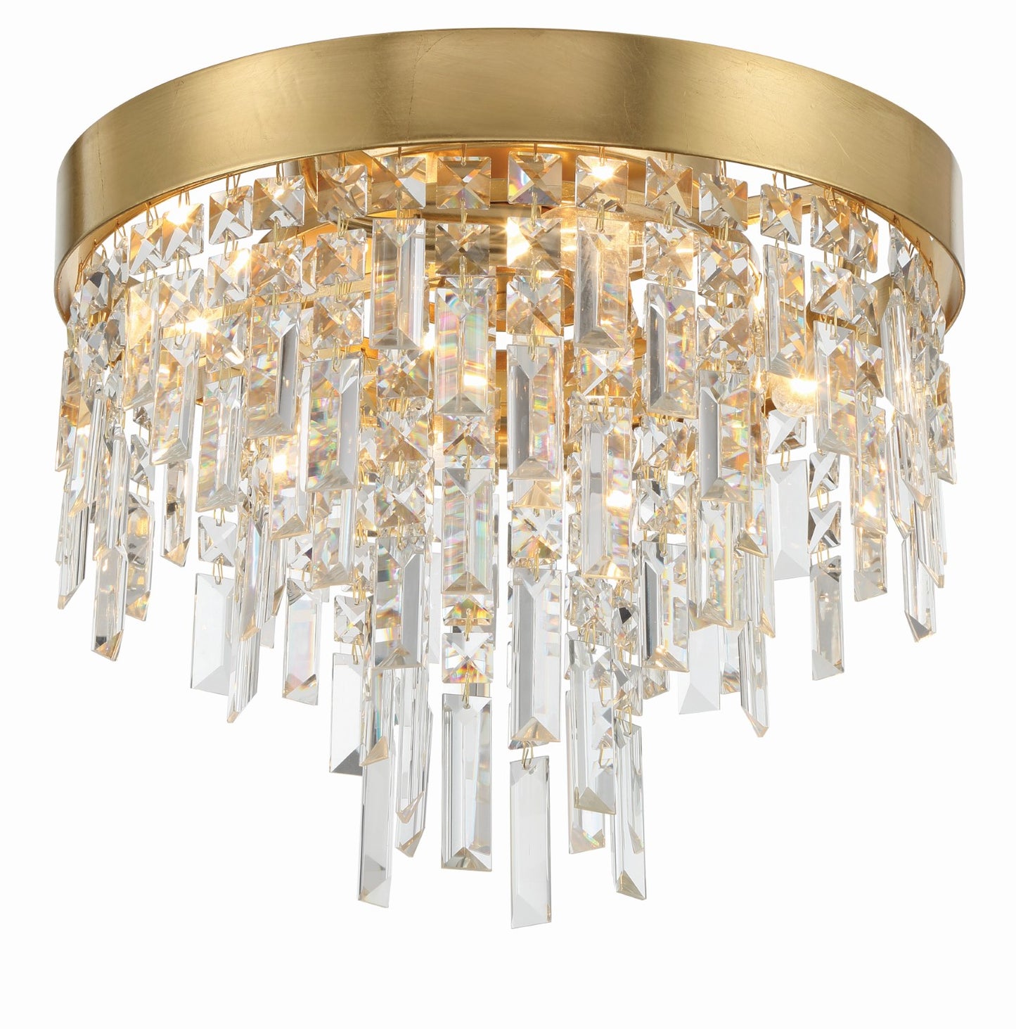 Crystorama WIN-213-GA-CL-MWP Winfield 4 Light Ceiling Mount - Antique Gold