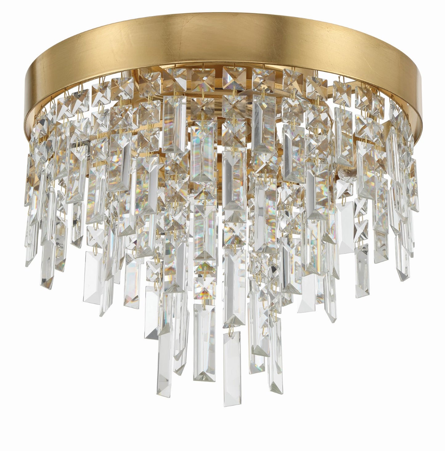 Crystorama WIN-213-GA-CL-MWP Winfield 4 Light Ceiling Mount - Antique Gold