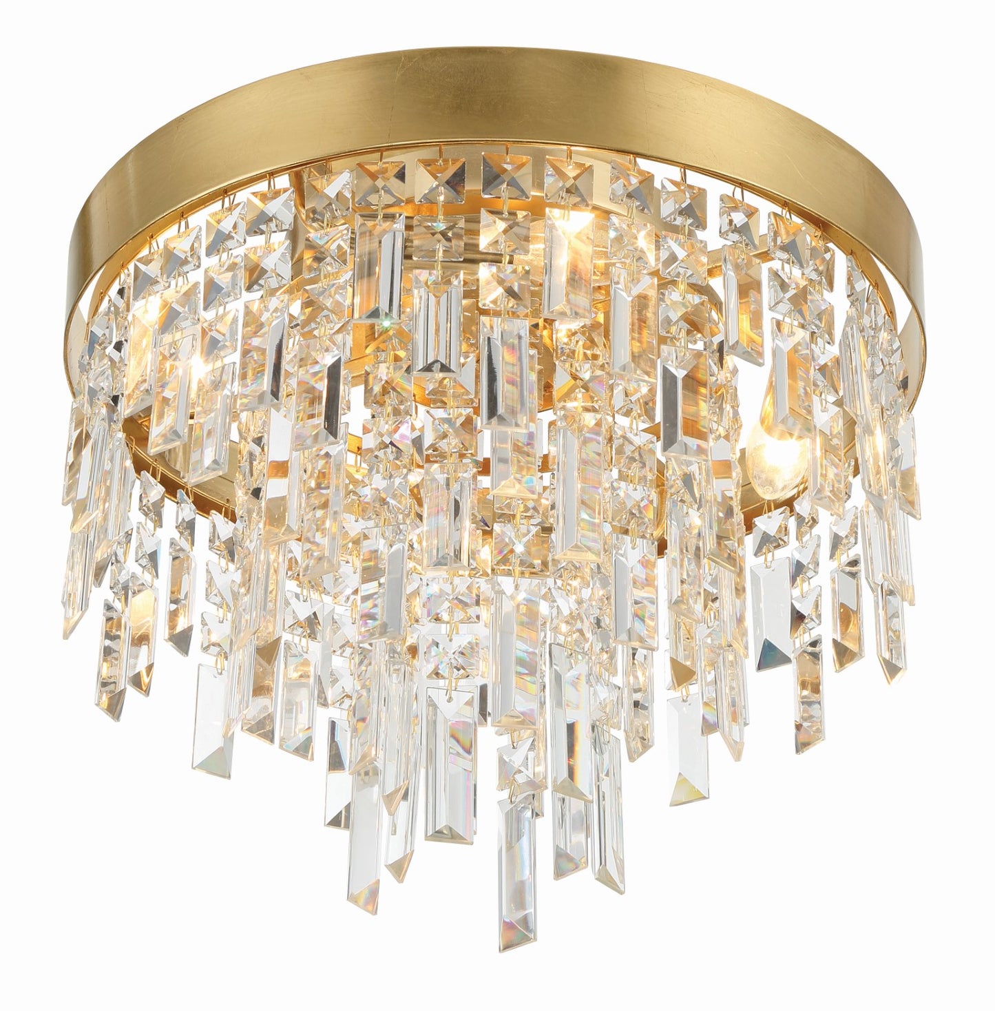 Crystorama WIN-213-GA-CL-MWP Winfield 4 Light Ceiling Mount - Antique Gold