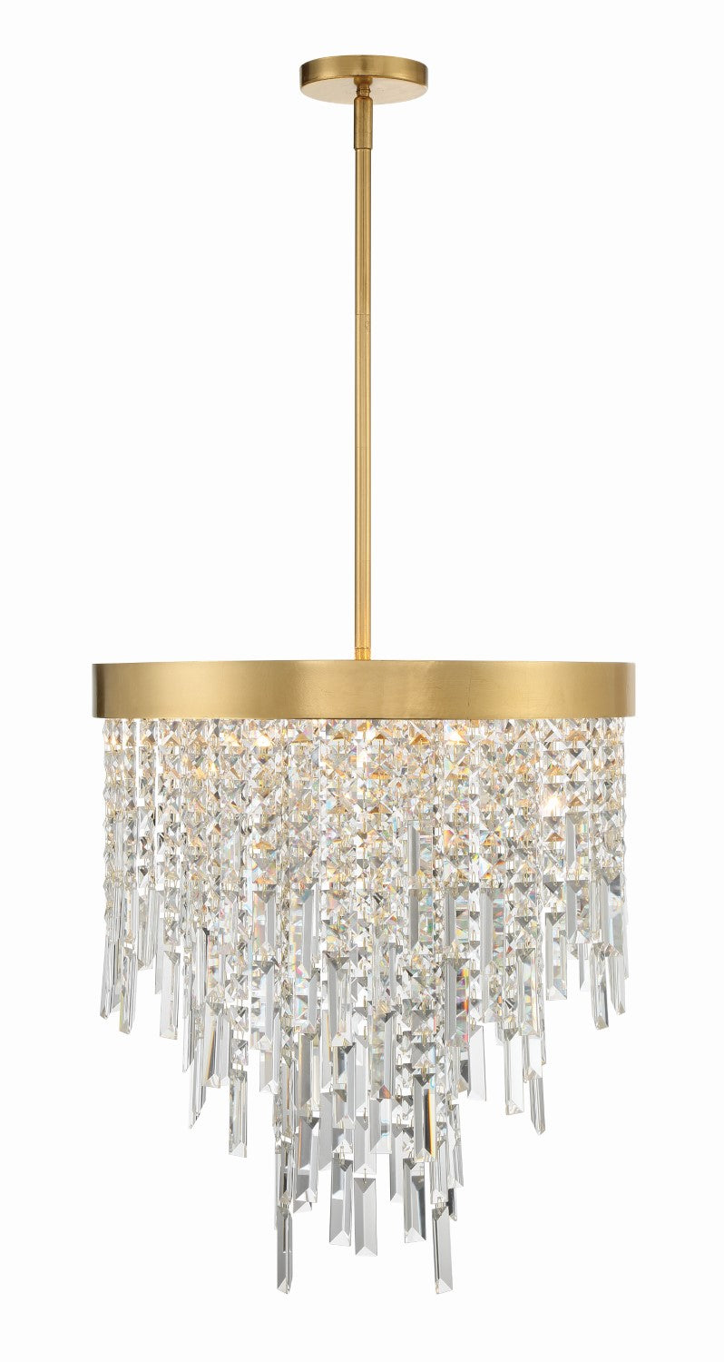 Crystorama WIN-215-GA-CL-MWP Winfield 5 Light Chandelier - Antique Gold