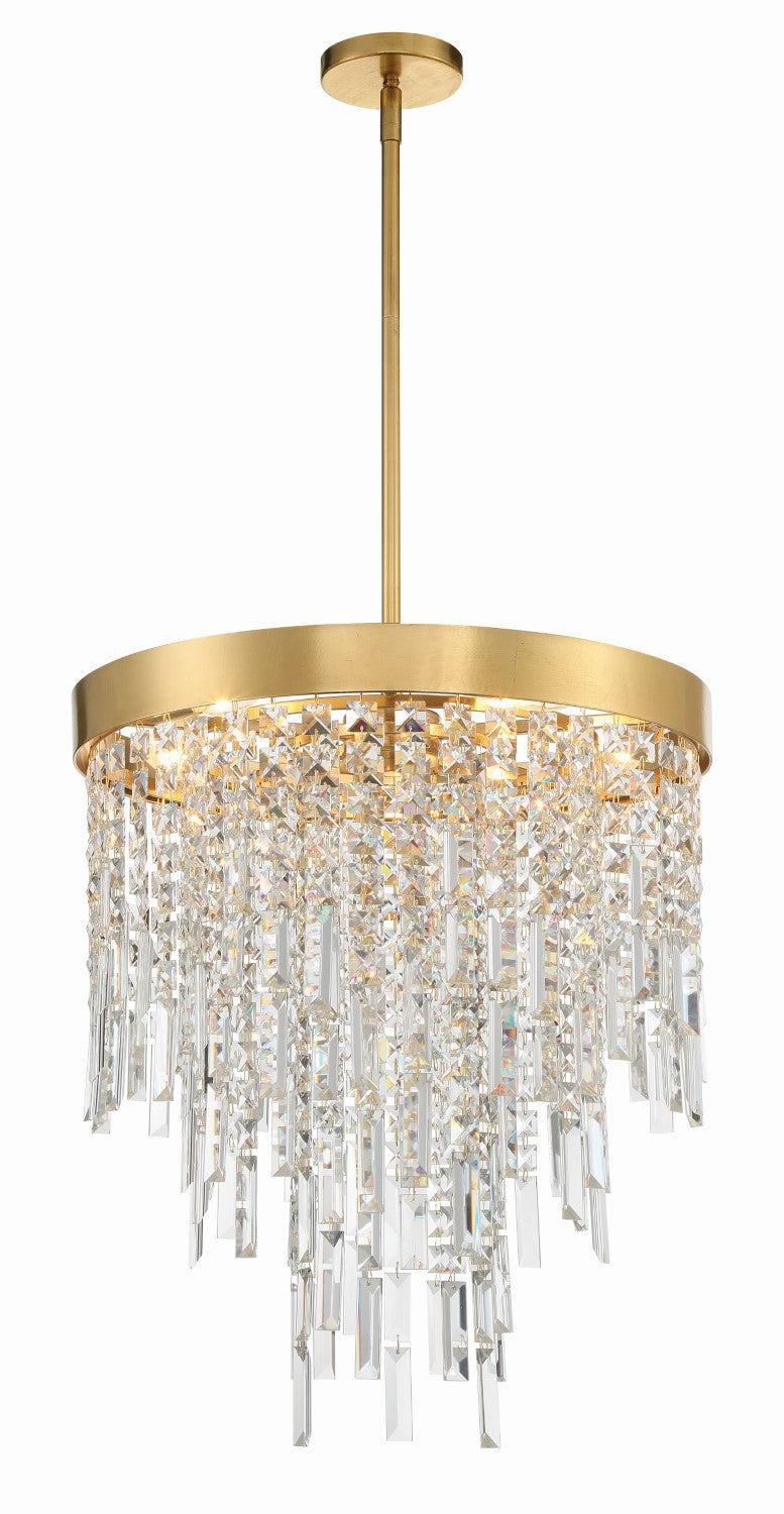Crystorama WIN-215-GA-CL-MWP Winfield 5 Light Chandelier - Antique Gold