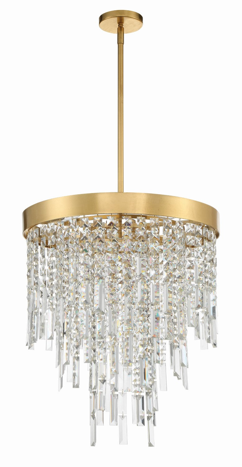 Crystorama WIN-215-GA-CL-MWP Winfield 5 Light Chandelier - Antique Gold