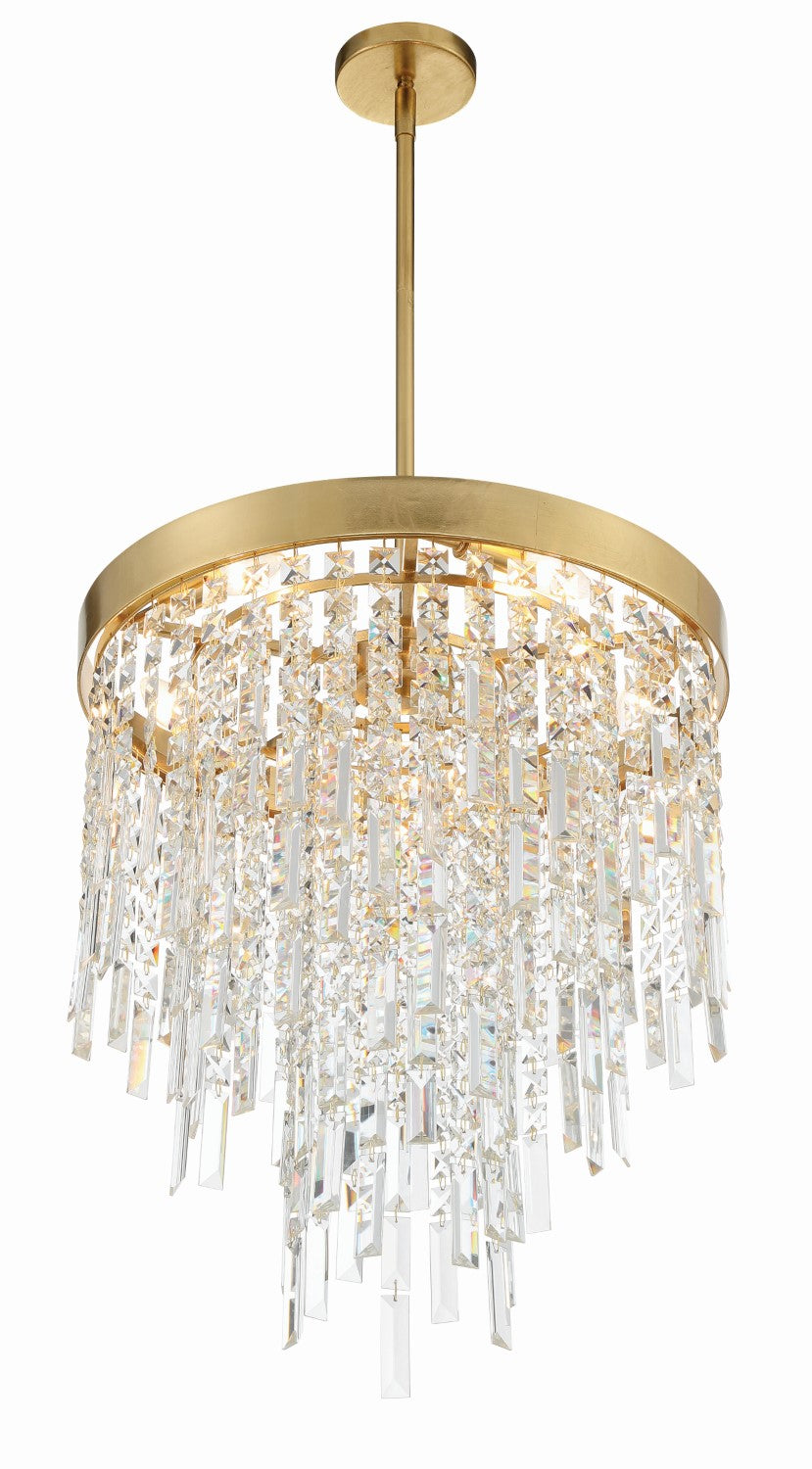 Crystorama WIN-215-GA-CL-MWP Winfield 5 Light Chandelier - Antique Gold