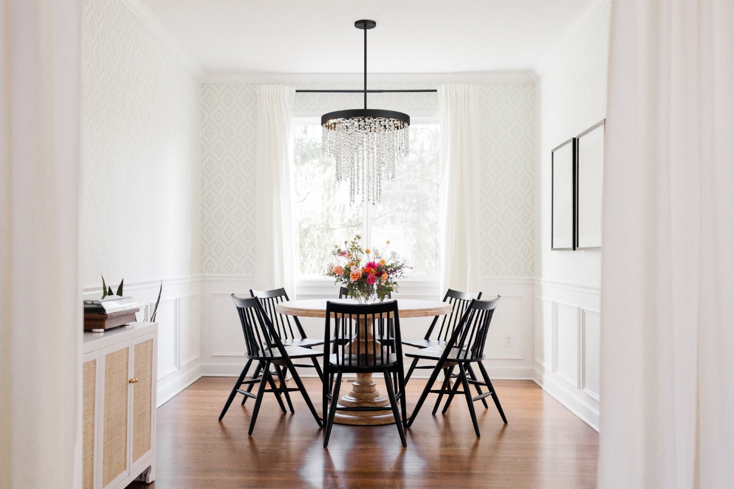 Crystorama WIN-616-CL-MWP Winham 6 Light Chandelier