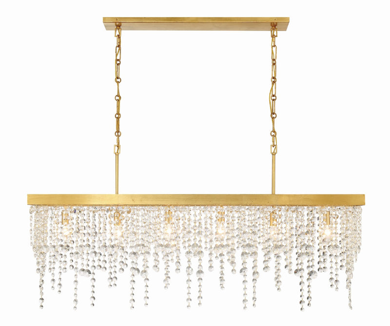 Crystorama WIN-617-CL-MWP Winham 6 Light Chandelier