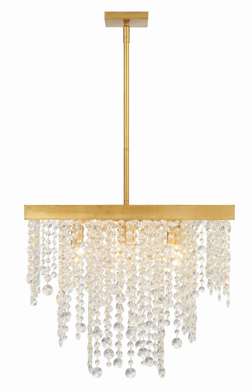 Crystorama WIN-618-CL-MWP Winham 8 Light Chandelier