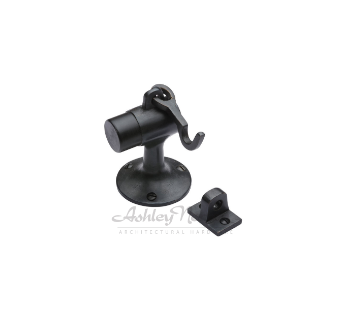 Ashley Norton WL.133 Door Stop with Hook - White Bronze