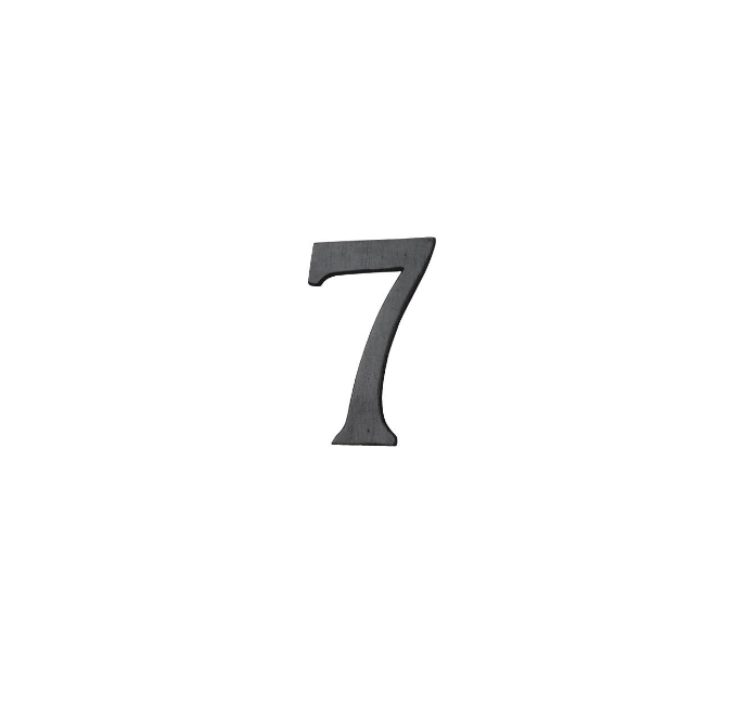 Ashley Norton WL.156 7 6" Numeral 7 - White Bronze