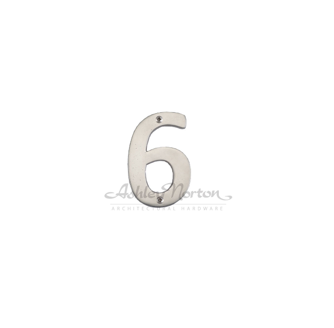 Ashley Norton WL.166 6 6" Numeral - 6 or 9 - White Bronze