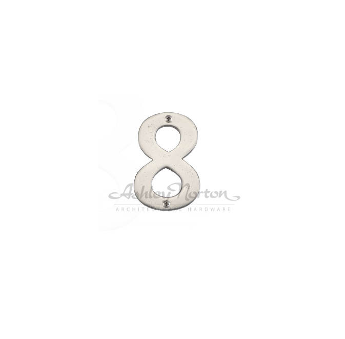 Ashley Norton WL.166 8 6" Numeral - 8 - White Bronze