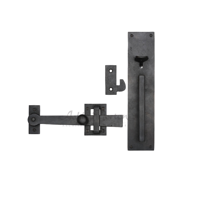 Ashley Norton WL.3530 Gate Latch with Long Plate - White Bronze