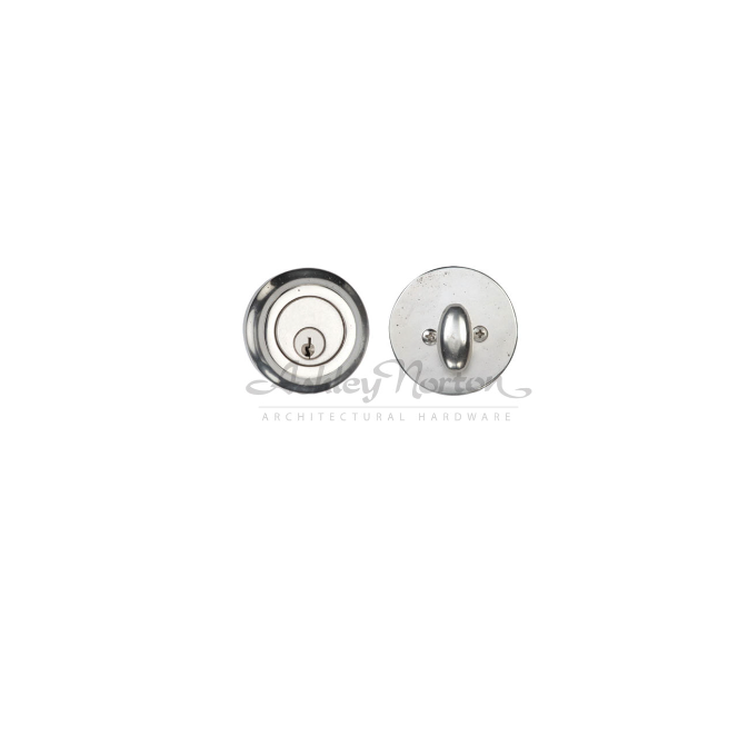 Ashley Norton WL.4190-238 Deadbolt With Oval Thumbturn - White Bronze