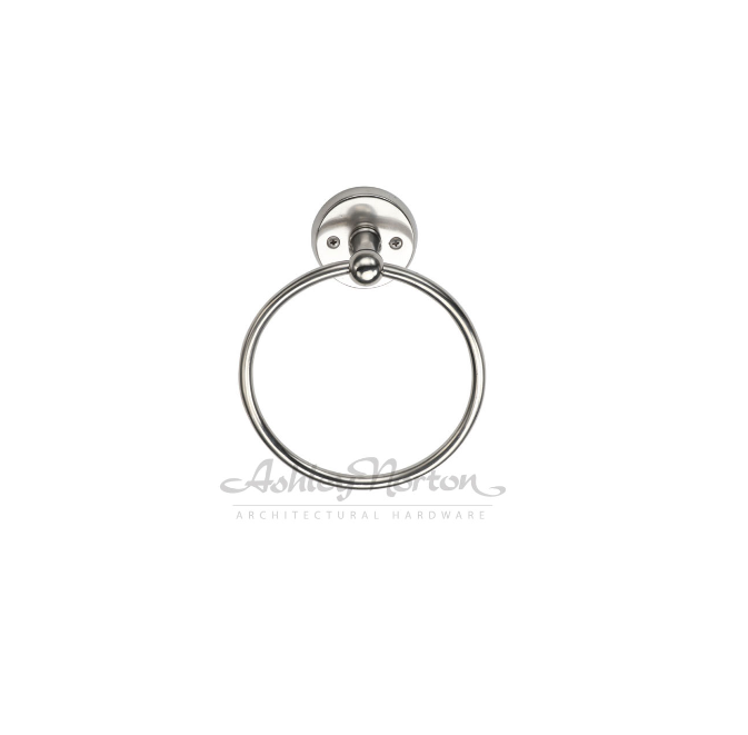 Ashley Norton WL.CV100 Churchill Escutch. Towel Ring - White Bronze