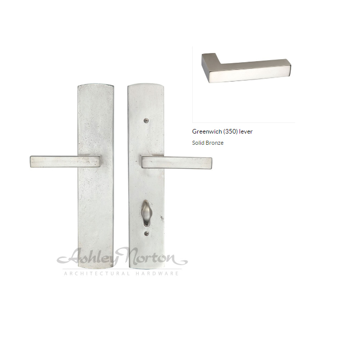 Ashley Norton WL.CVEU5.350.57.L Greenwich Euro entry - White Bronze