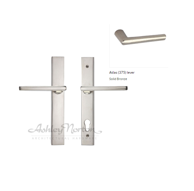 Ashley Norton WL.MDEU4.375.57.R Atlas Euro Entry - White Bronze