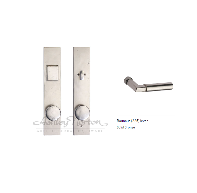 Ashley Norton WL.MDLES.225.50.L-234 Bauhaus Entry - White Bronze