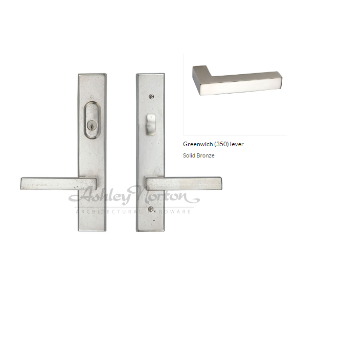 Ashley Norton WL.MDMR4.350.55.L Greenwich Ashland Entry - White Bronze