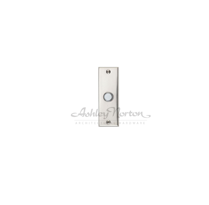 Ashley Norton WL.MDNE1189 MDNE Bell Push (1.5" X 4.5") - White Bronze