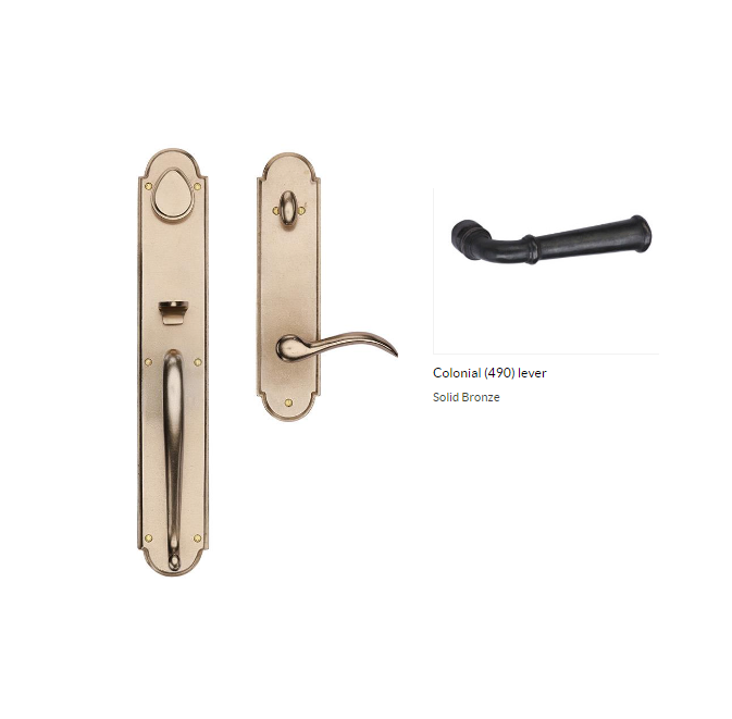 Ashley Norton WL.SPTUB.490.50.L Colonial GxL Entry - White Bronze