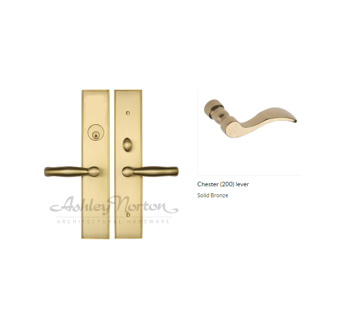 Ashley Norton WL.SQMOR.200.12.L Chester LxL Entry - White Bronze