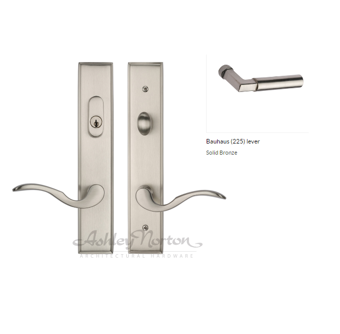 Ashley Norton WL.SQMR4.225.55.L Bauhaus Ashland Entry - White Bronze