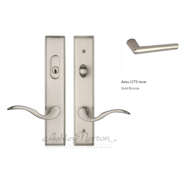 Ashley Norton WL.SQMR4.375.47.R Atlas Lever Low Dummy - White Bronze