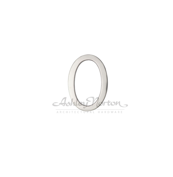 Ashley Norton WM.156 0 6" Numeral 0 - Medium White Bronze