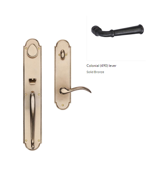 Ashley Norton WM.SPTUB.490.50.L-238 Colonial GxL Entry - Medium White Bronze