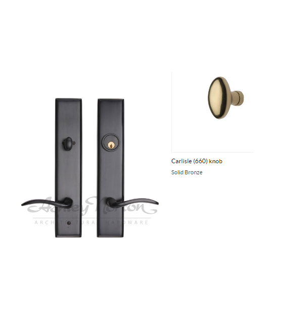 Ashley Norton WM.SQLES.660.52-234 Carlisle Dbl Entry - Medium White Bronze
