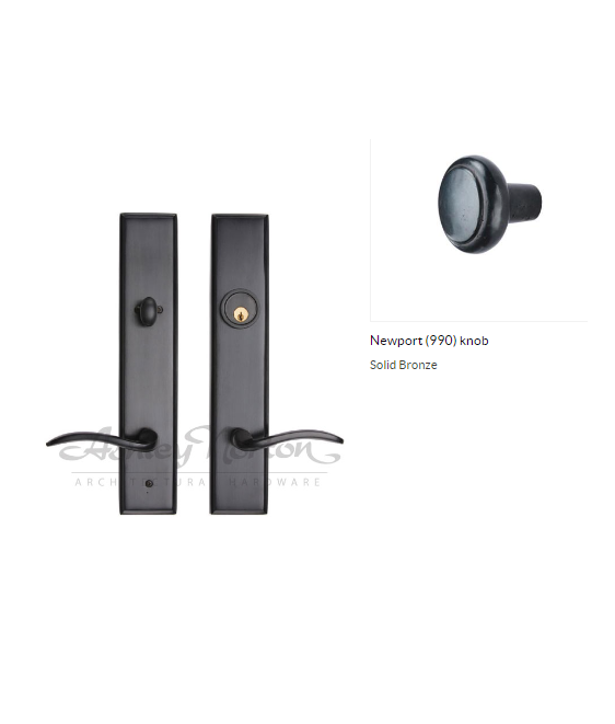 Ashley Norton WM.SQLES.990.50 Newport Entry - Medium White Bronze