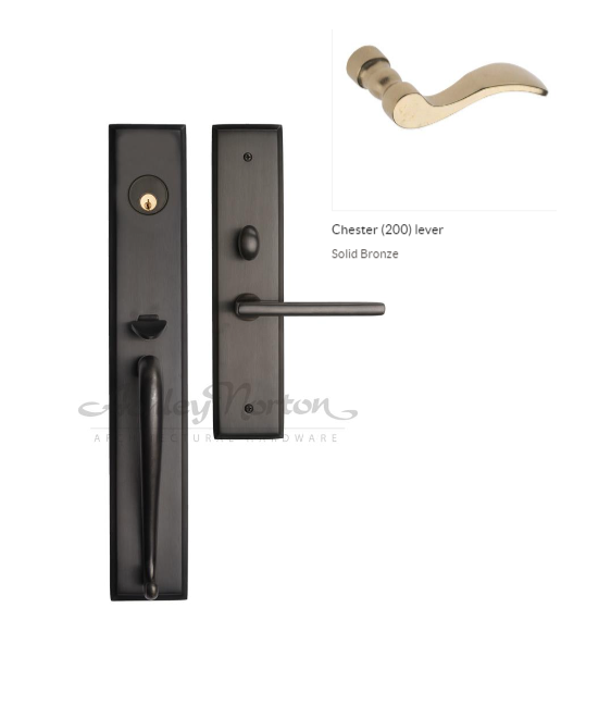 Ashley Norton WM.SQSGL.200.10.L Chester GxL Entry - Medium White Bronze
