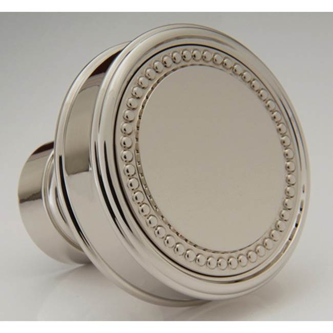 Water Street 8401E Decorative 1 - 1/2'' Bead Flat Knob - Engraved - Parent