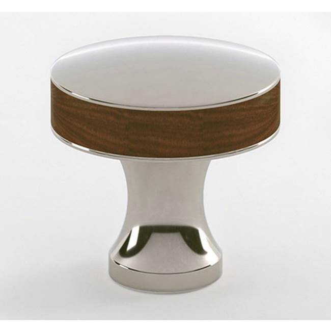Water Street 8591E Manor 1 - 1/4'' Walnut Knob - Engraved - Parent