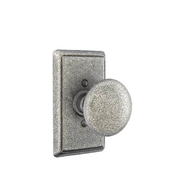 Emtek 7203J Privacy , Wrought Steel No.3 Rosette , Jamestown Knob - Parent