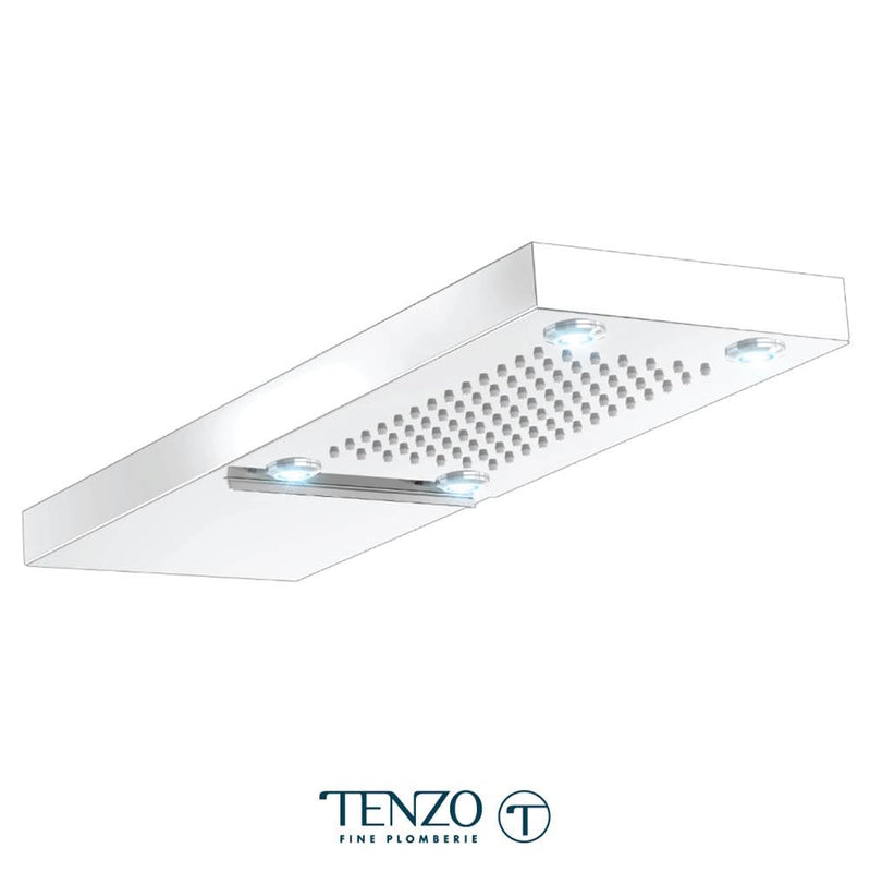Tenzo WTS4L Wall Mount Shower Head Led & Waterfall Stainless Steel - Parent