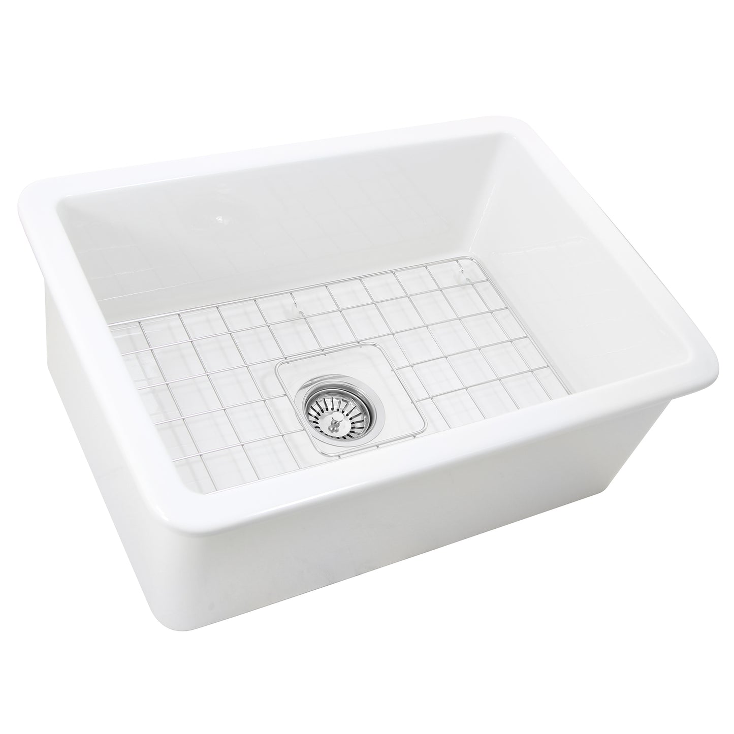 Nantucket Sinks Wellfleet-2719W 27-Inch Undermount Fireclay Kitchen Sink Wellfleet-2719W