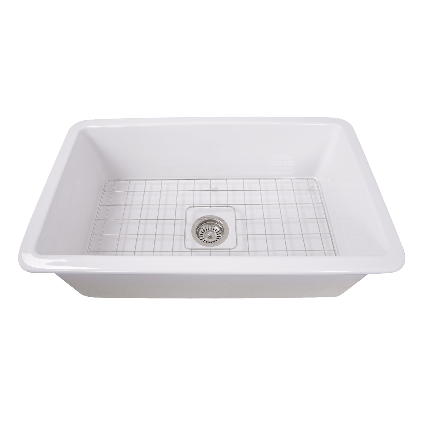 Nantucket Sinks Wellfleet-3218W 32-Inch Undermount Fireclay Kitchen Sink Wellfleet-3218W