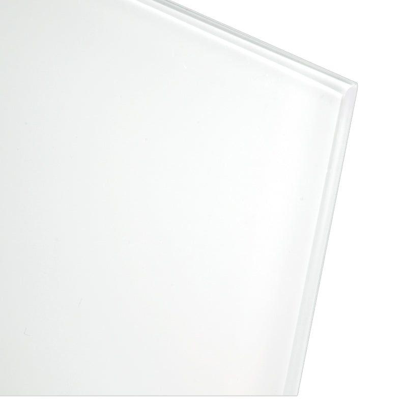 GlassCrafters 20W x 72H x 6D Full Length Frameless Mirrored Cabinet, Left Hand, White Glass