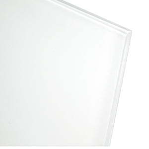 GlassCrafters 20Wx72Hx6D Full Length Frameless Mirrored Cabinet, White Glass, Left Hand