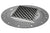 Infinity Drain XDB 5-A 5? x 5? XD 5 - Strainer - Lines Pattern & 2" Throat w/ABS Bonded Flange 2?, 3?, & 4? Outlet - Parent