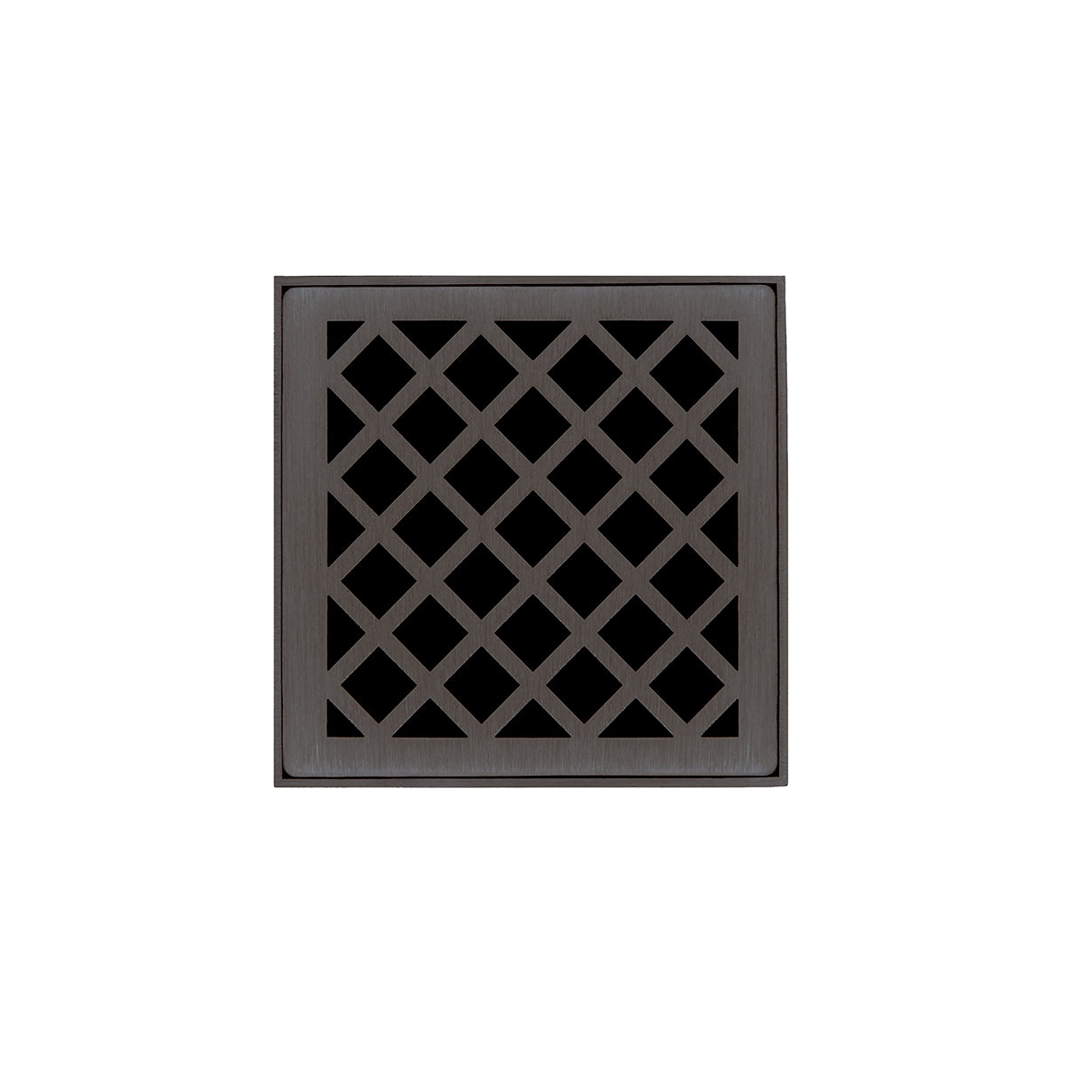 Infinity Drain XDB 4-A 4” x 4” XD 4 - Strainer - Lines Pattern & 2" Throat w/ABS Bonded Flange 2”, 3”, & 4” Outlet