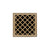 Infinity Drain XDB 4-S  4" x 4" XDB 4 Complete Kit with Criss-Cross Pattern Decorative Plate  with Stainless Steel Bonded Flange Drain Body, 2" No Hub Outlet