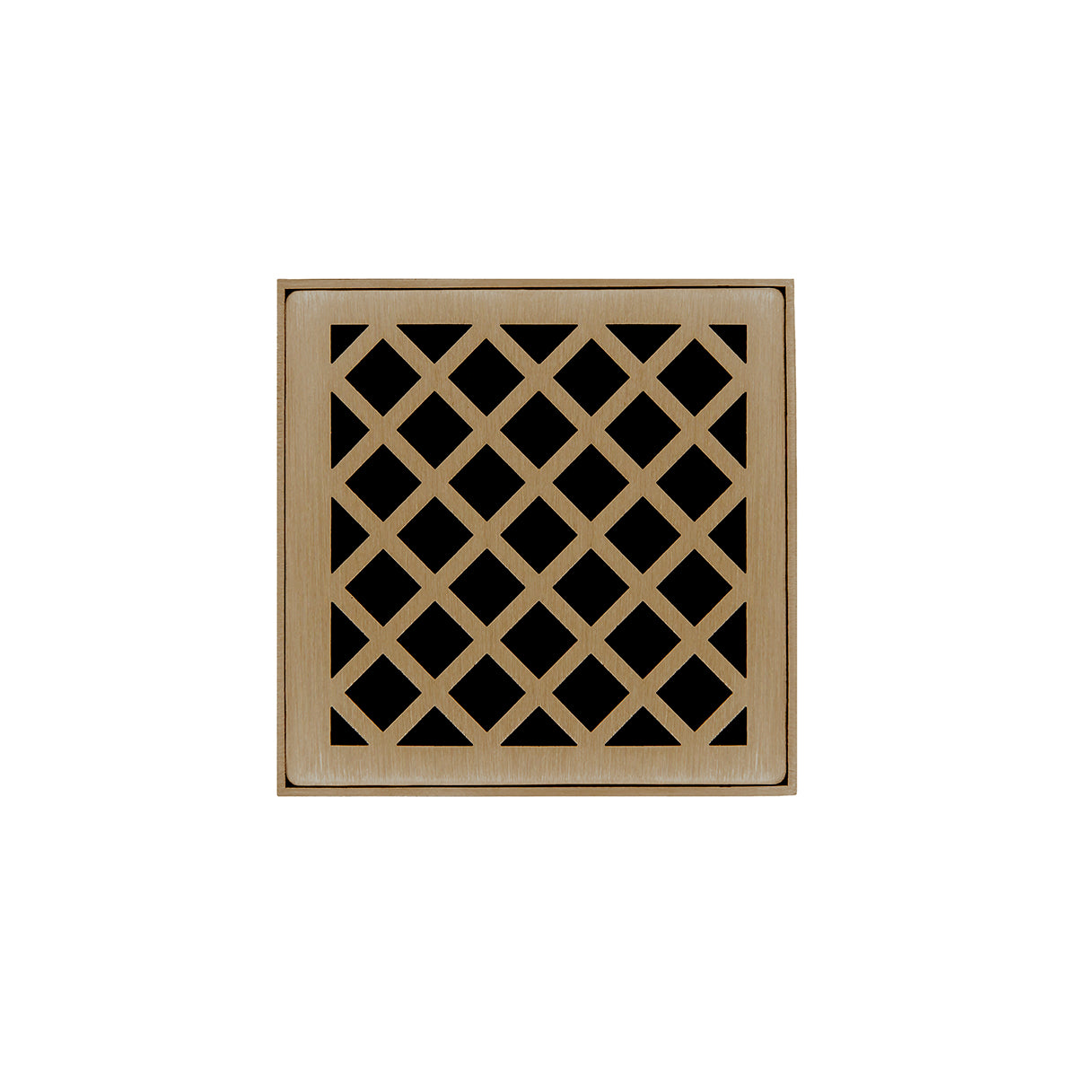 Infinity Drain XD 4-2P 4” x 4” XD 4 - Strainer - Criss-Cross Pattern & 2" Throat w/PVC Drain Body 2” Outlet