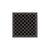 Infinity Drain XD 5-3P 5” x 5” XD 5 - Strainer - Criss-Cross Pattern & 4" Throat w/PVC Drain Body 3” Outlet